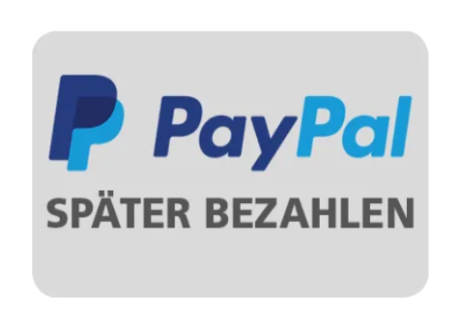 Jetzt kaufen und später bezahlen unterstützt von Paypal