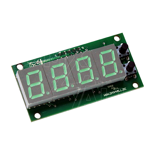 DMX-Adressmodul mit LED-Display